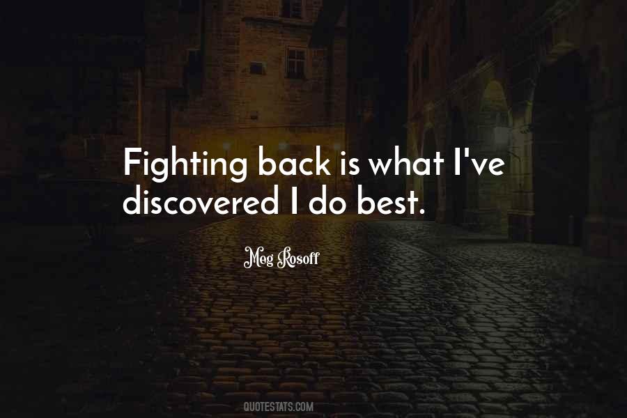 Quotes About Fighting Back #1676356