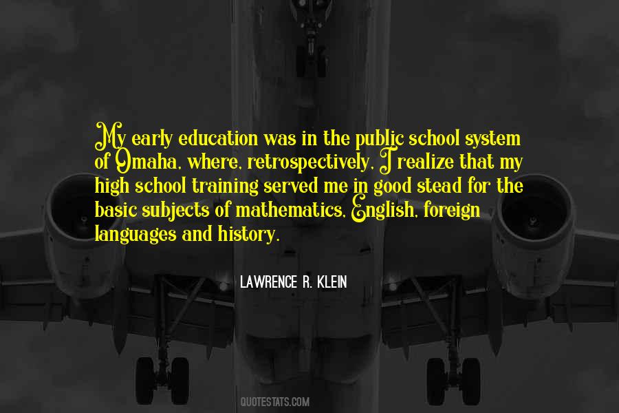 Quotes About School System #1782084