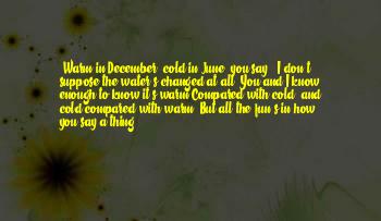 Quotes About Cold December