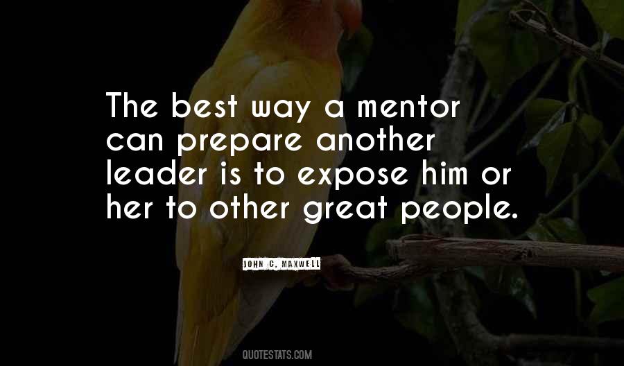 Quotes About A Mentor #1166292