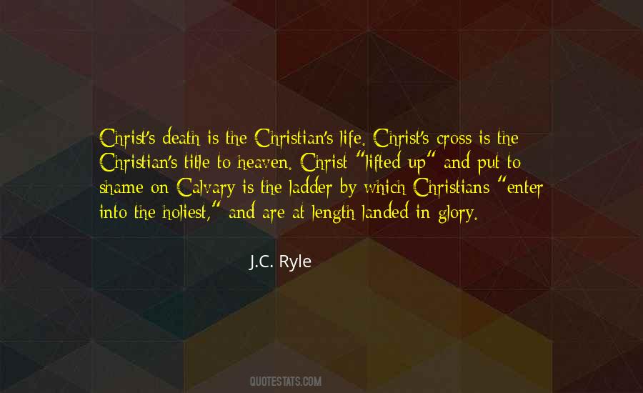 Quotes About Christ's Death On The Cross #166999