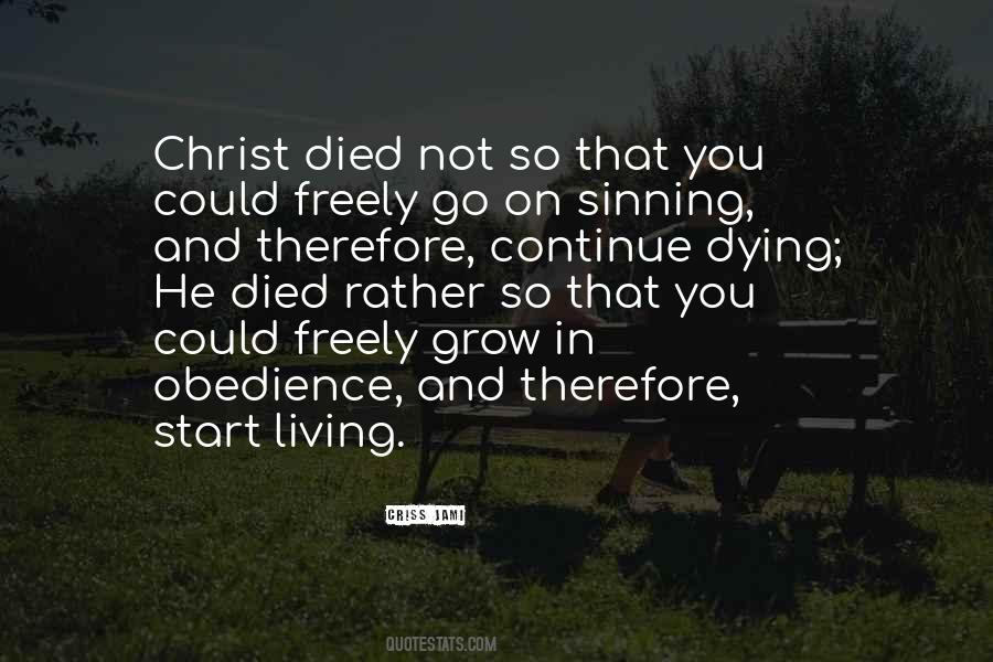 Quotes About Christ's Death On The Cross #205070
