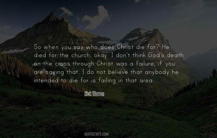Quotes About Christ's Death On The Cross #64062