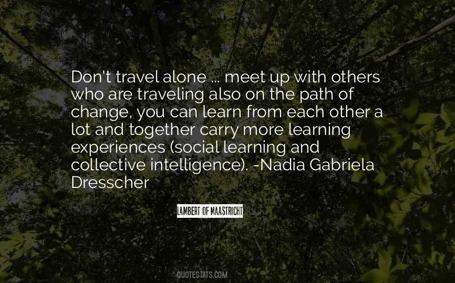 Quotes About Traveling Together #36500