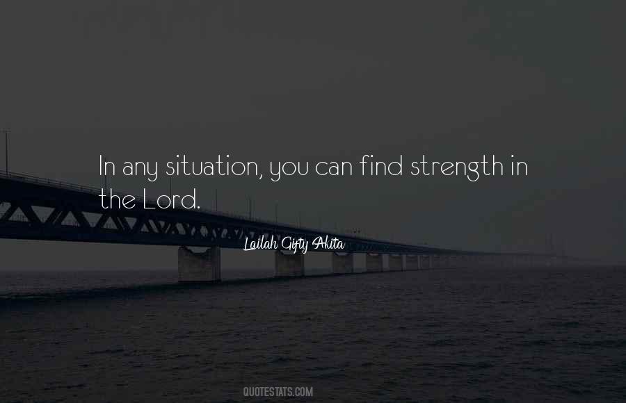 Strength In The Lord Quotes #1390996