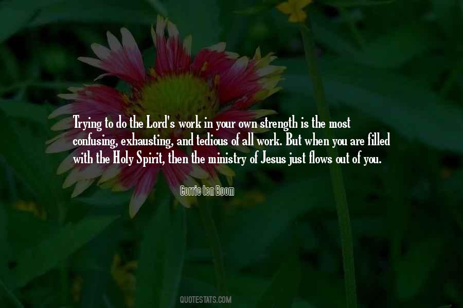 Strength In The Lord Quotes #1440988