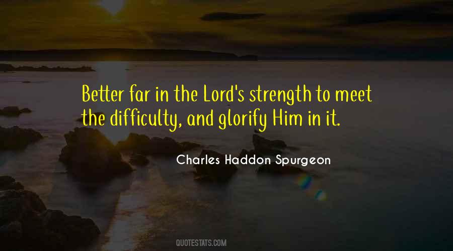 Strength In The Lord Quotes #1702325