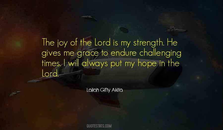 Strength In The Lord Quotes #373261