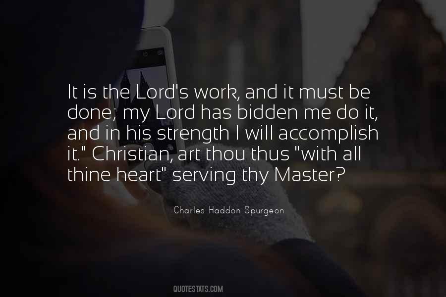Strength In The Lord Quotes #576858