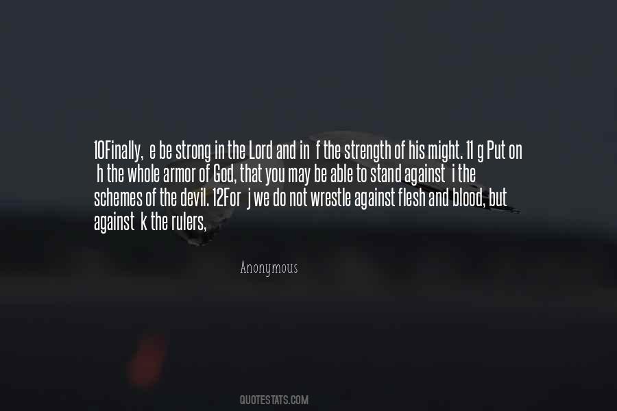 Strength In The Lord Quotes #910668