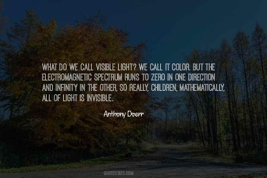 Quotes About Visible Light #126515