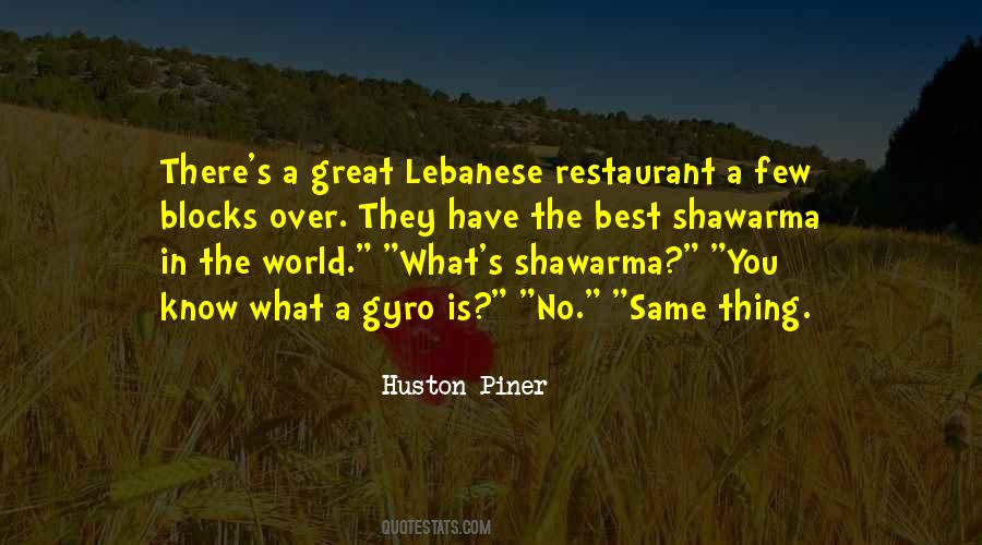 Quotes About Lebanese Food #1402804