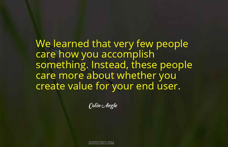 People We Care About Quotes #996016