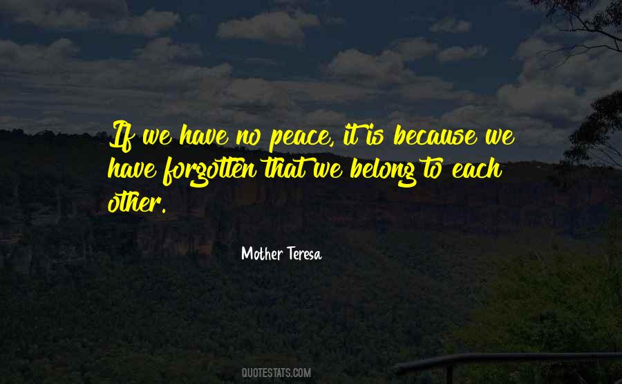 Quotes About No Peace #1018513