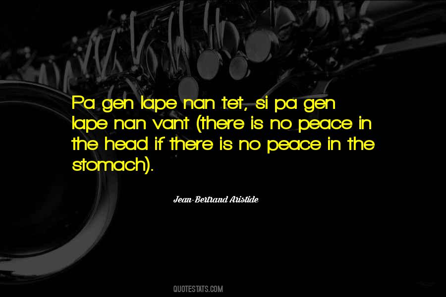 Quotes About No Peace #1731283