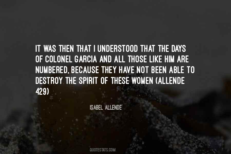 Quotes About Numbered Days #450599