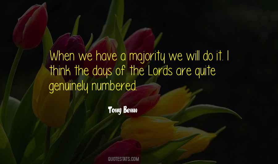 Quotes About Numbered Days #580582