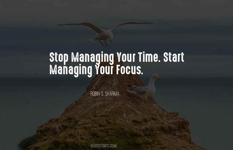 Quotes About Managing Your Time #1289513