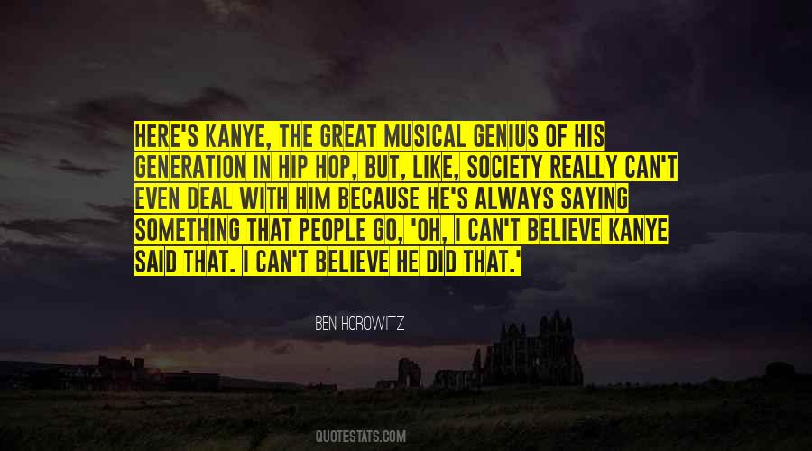 Quotes About Musical Genius #1551811