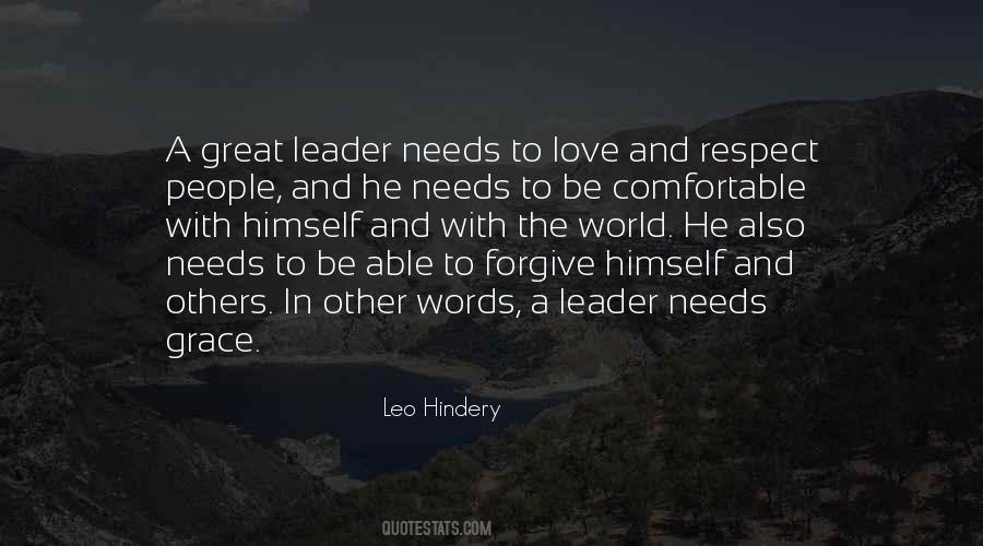 Quotes About A Great Leader #233509