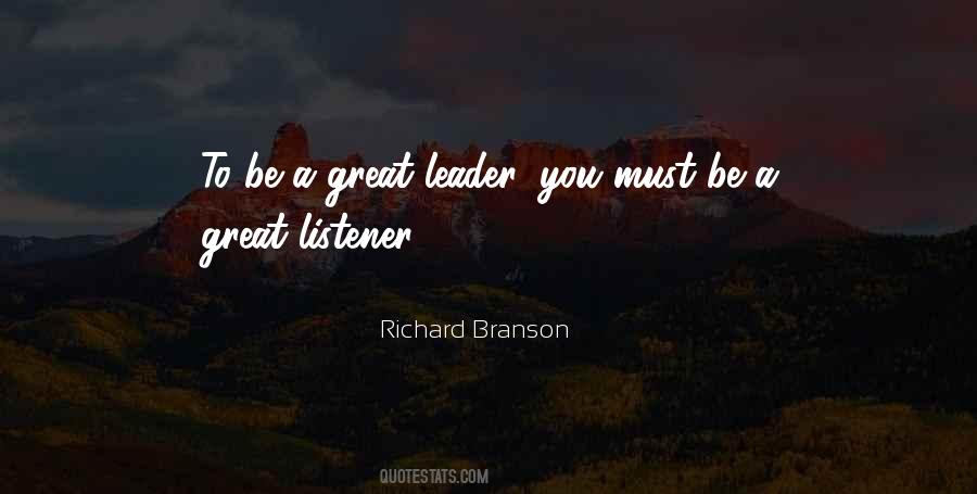 Quotes About A Great Leader #851201