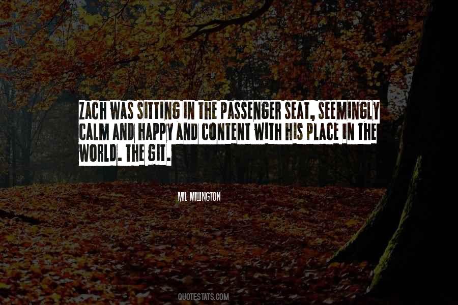 Quotes About Passenger Seat #163675