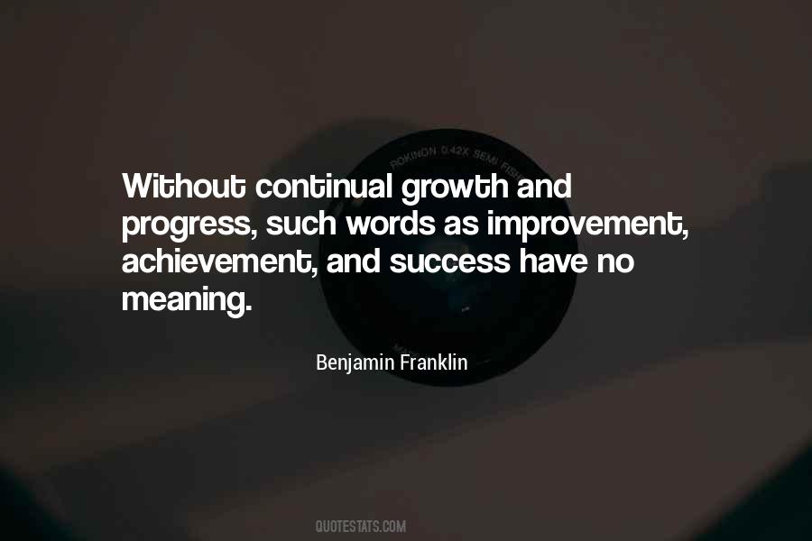 Quotes About Growth And Progress #61013