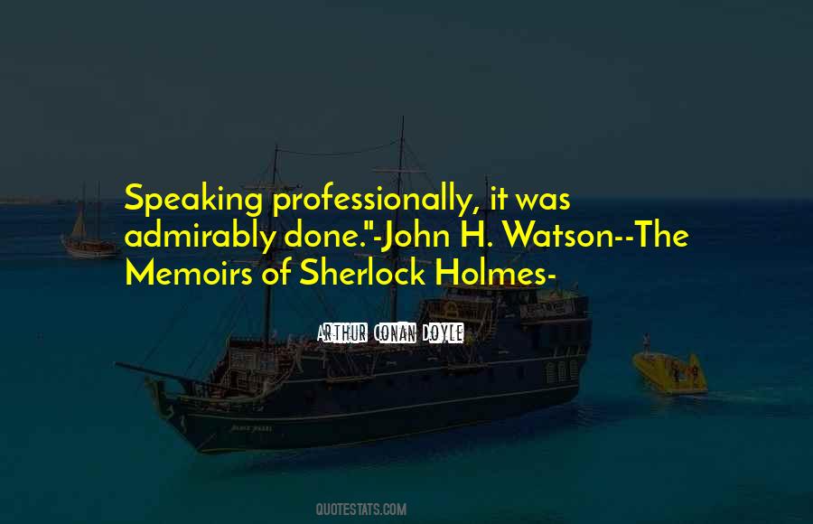 Quotes About Sherlock Watson #978647