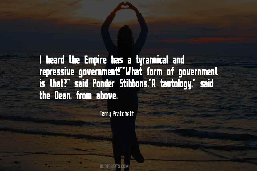 Quotes About Tyrannical Government #1781628