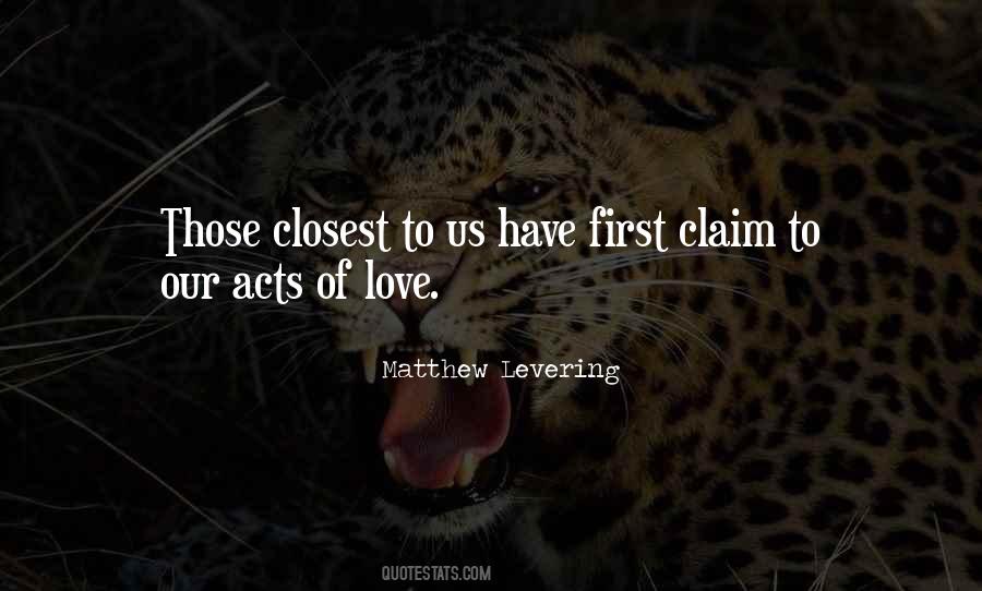 Quotes About Acts Of Love #1424024