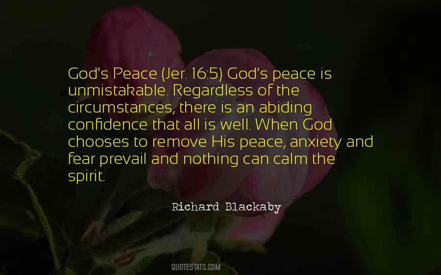 Quotes About The Peace Of God #76357