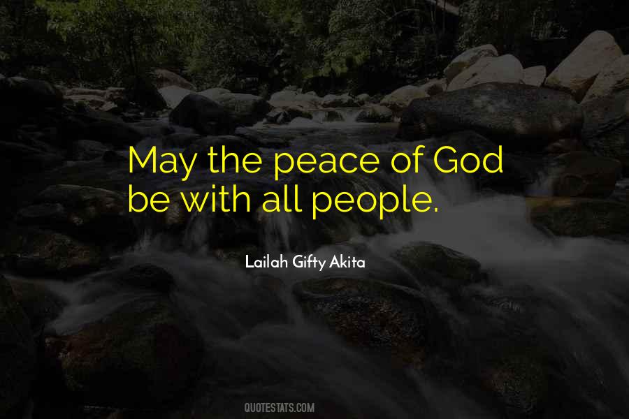 Quotes About The Peace Of God #958729