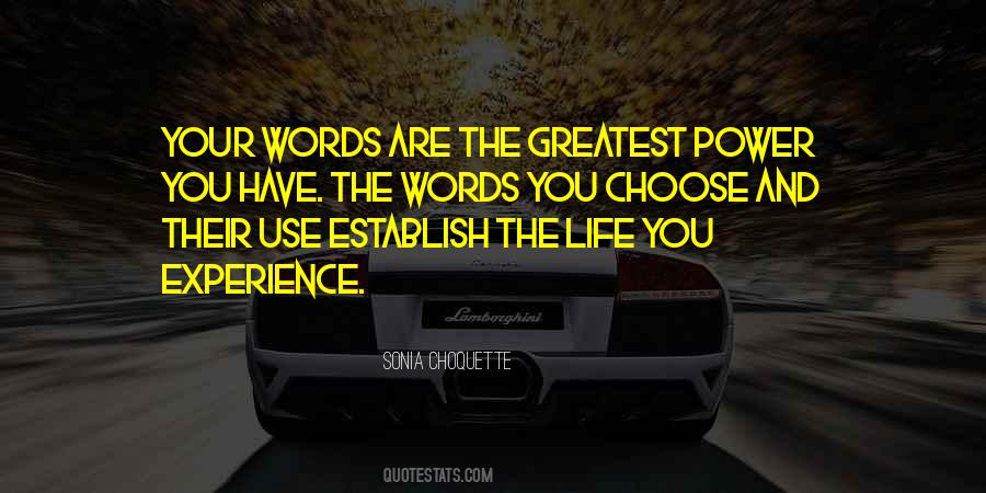 Quotes About The Words You Choose #361151