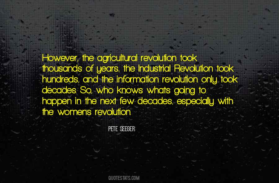 Quotes About Agricultural Revolution #1860075