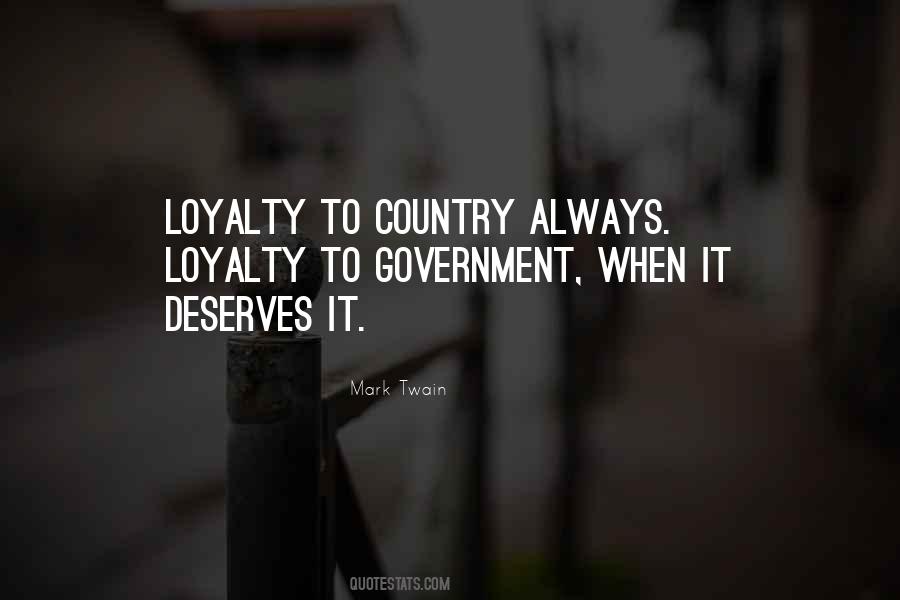 Quotes About Loyalty To Country #444882