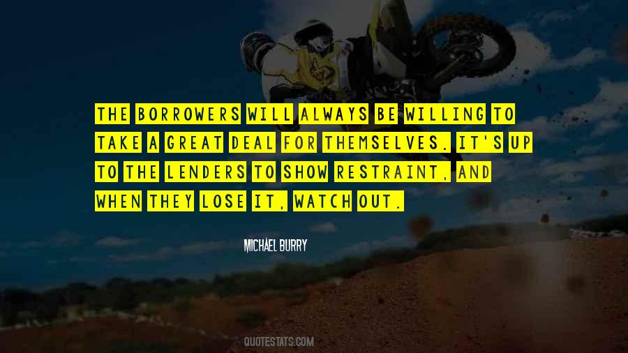 Quotes About Borrowers #1500012