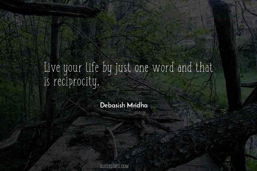 Quotes About Reciprocity #561167