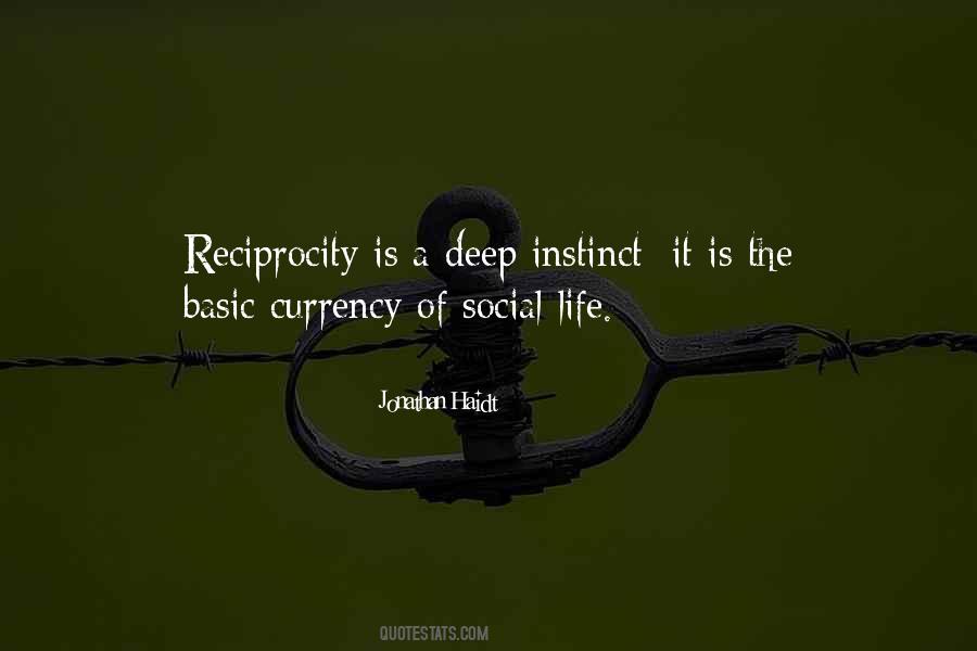 Quotes About Reciprocity #999027