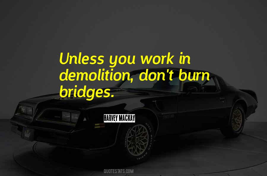 Quotes About Which Bridges To Burn #1490842