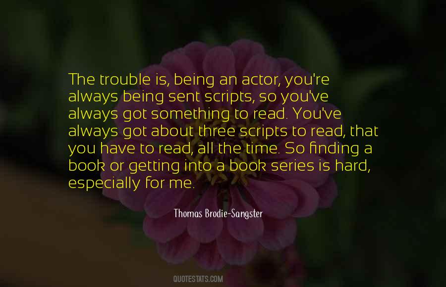 Trouble Series Quotes #457974