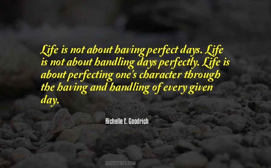 Quotes About Life Is Not Perfect #622507