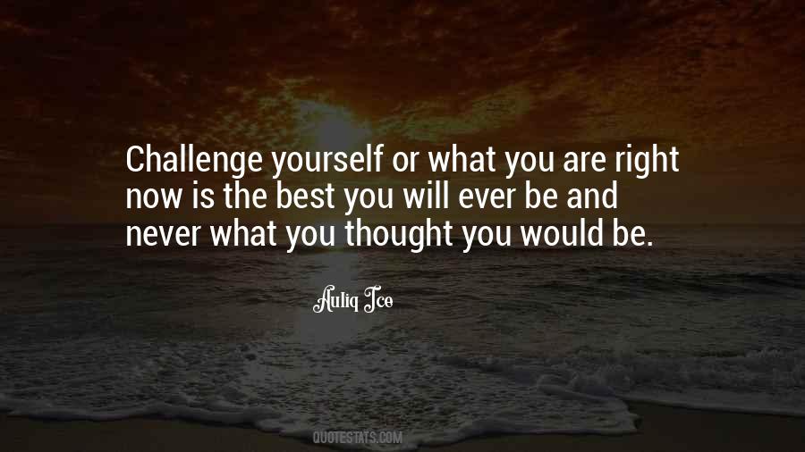Quotes About Challenge Yourself #892003