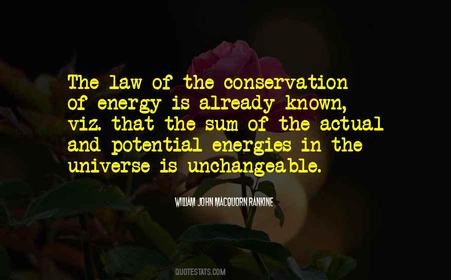 Quotes About Law Of Conservation Of Energy #638436
