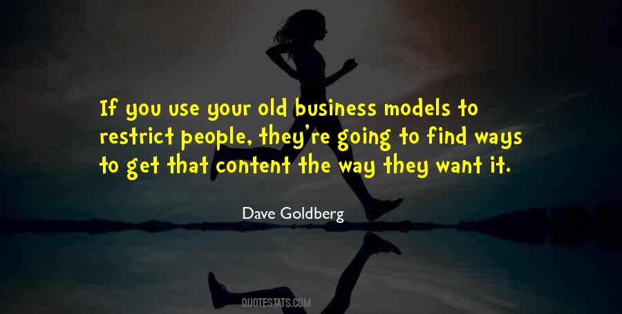 Quotes About Business Models #1280871