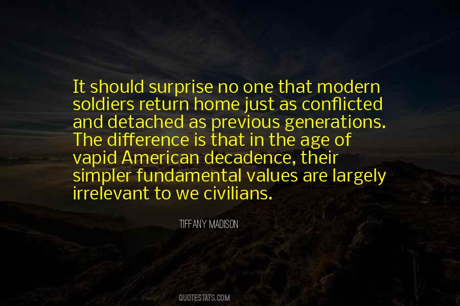Modern Values Quotes #189106