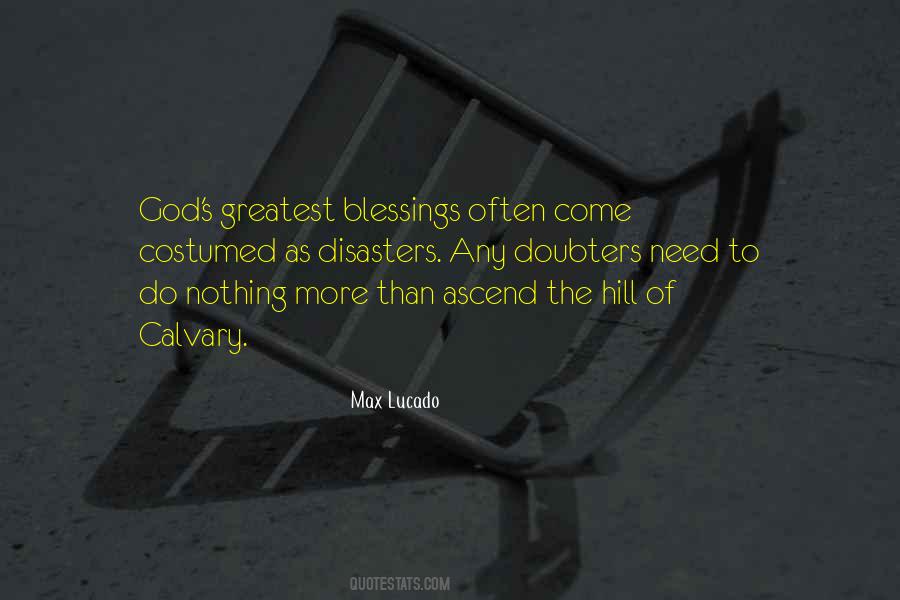 Quotes About More Blessings #1038926