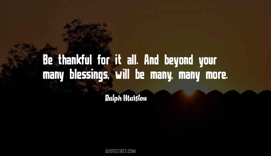 Quotes About More Blessings #12143