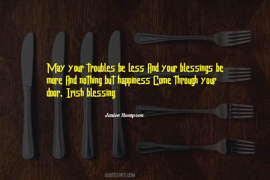 Quotes About More Blessings #1553570