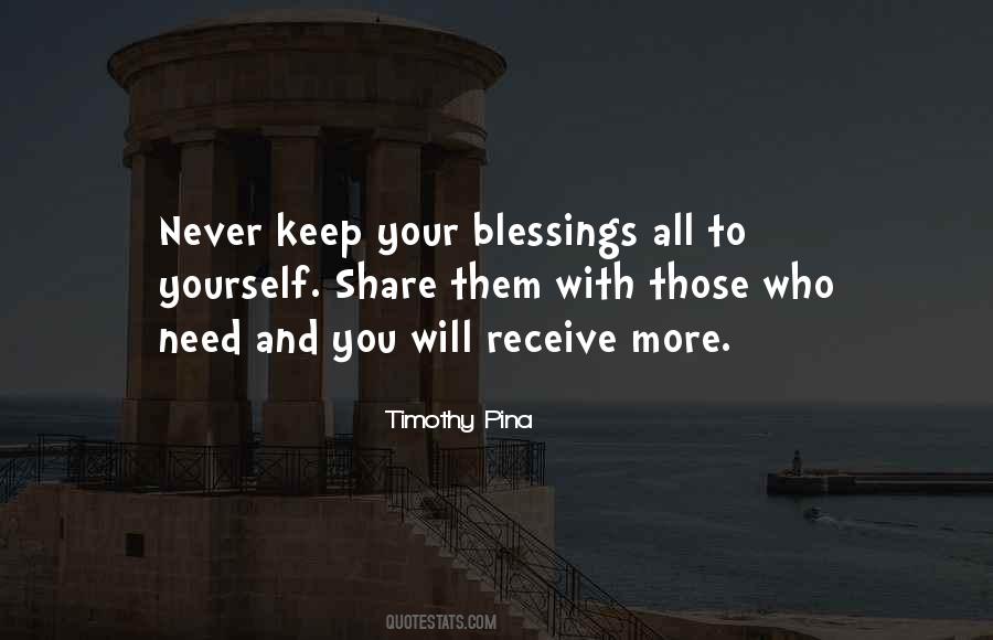 Quotes About More Blessings #52055