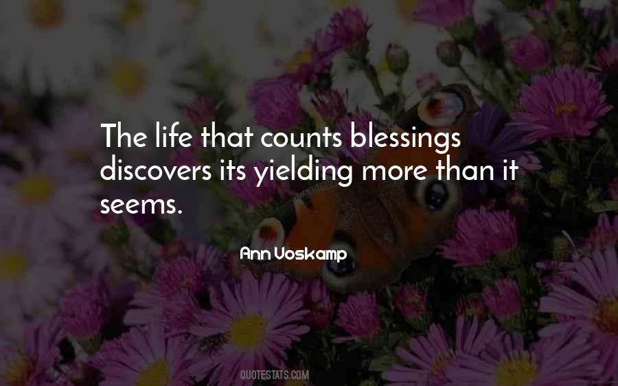 Quotes About More Blessings #946781